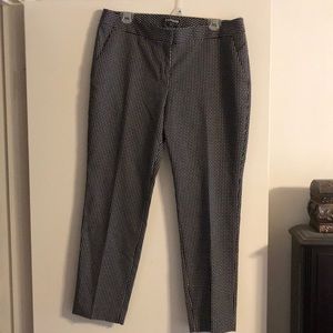 Black and white dress pants